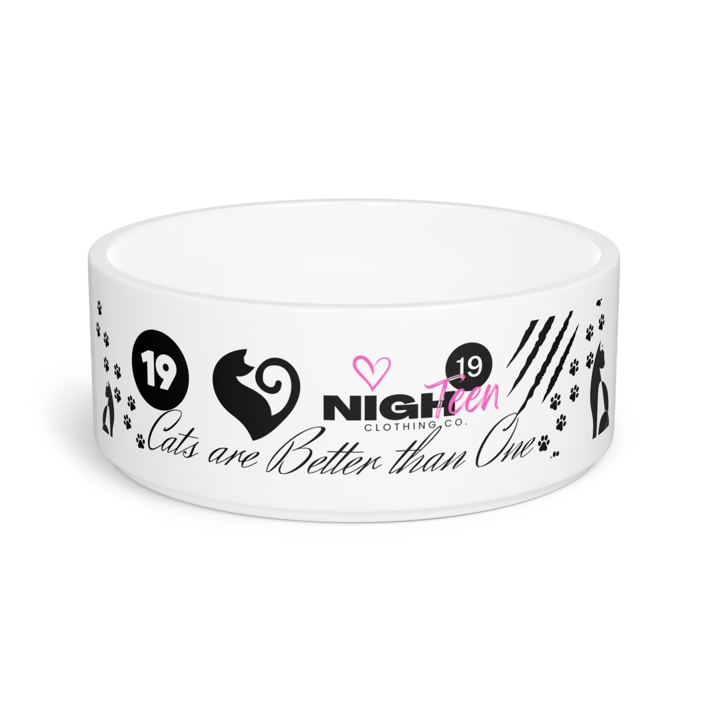 Crazy Cat Lady Pet Food Bowl (NighteenClothingCo.)
