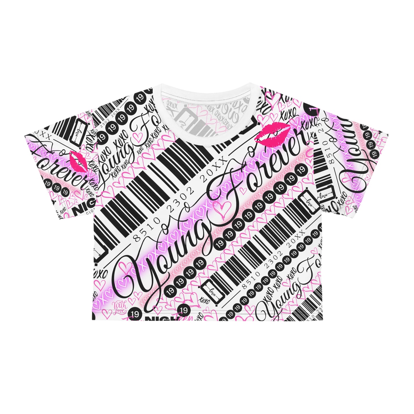 Young Forever Eye of the Beholder Women's Crop Top Shirt