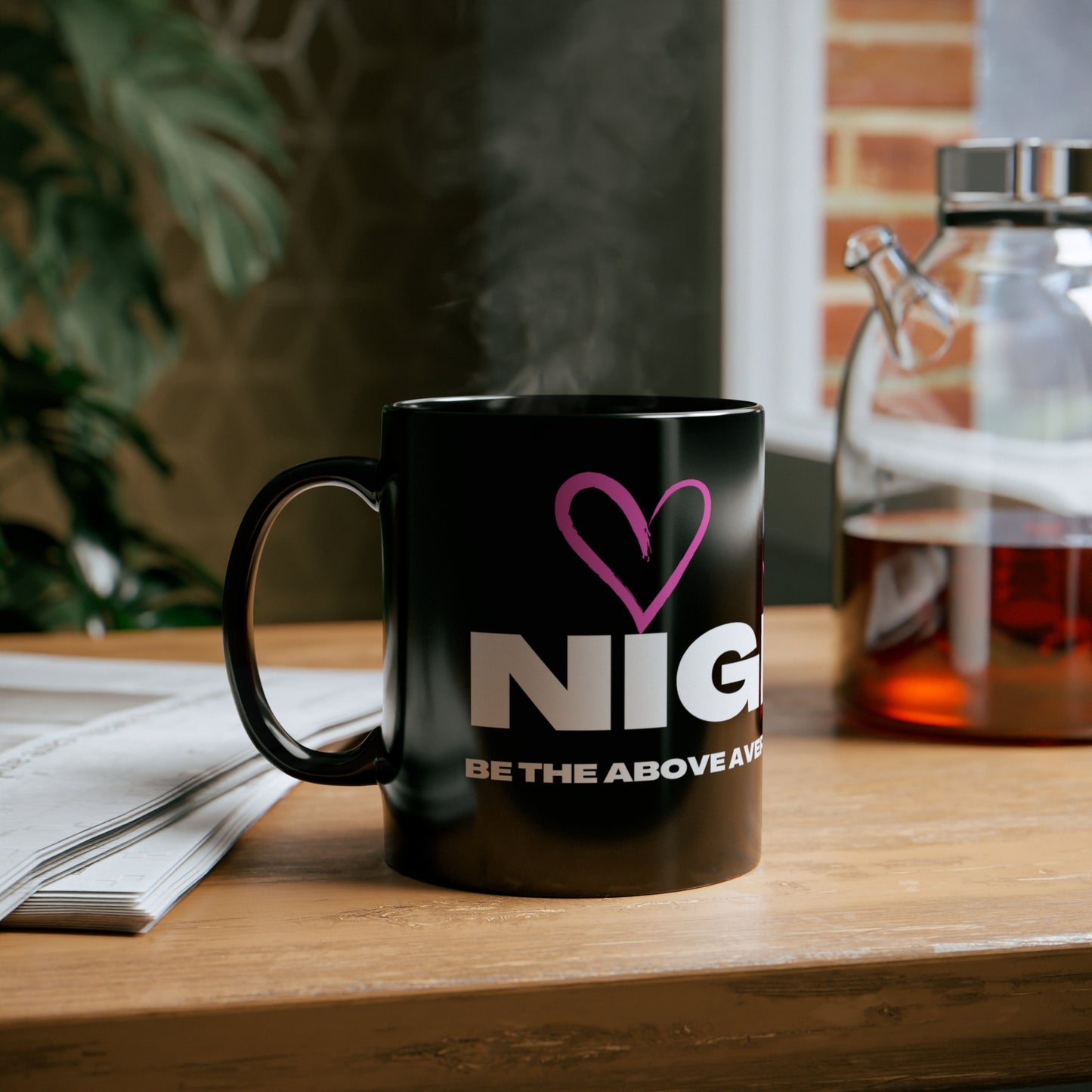 M.M. Not A Morning Person Official Black Mug (NighteenClothingCo)