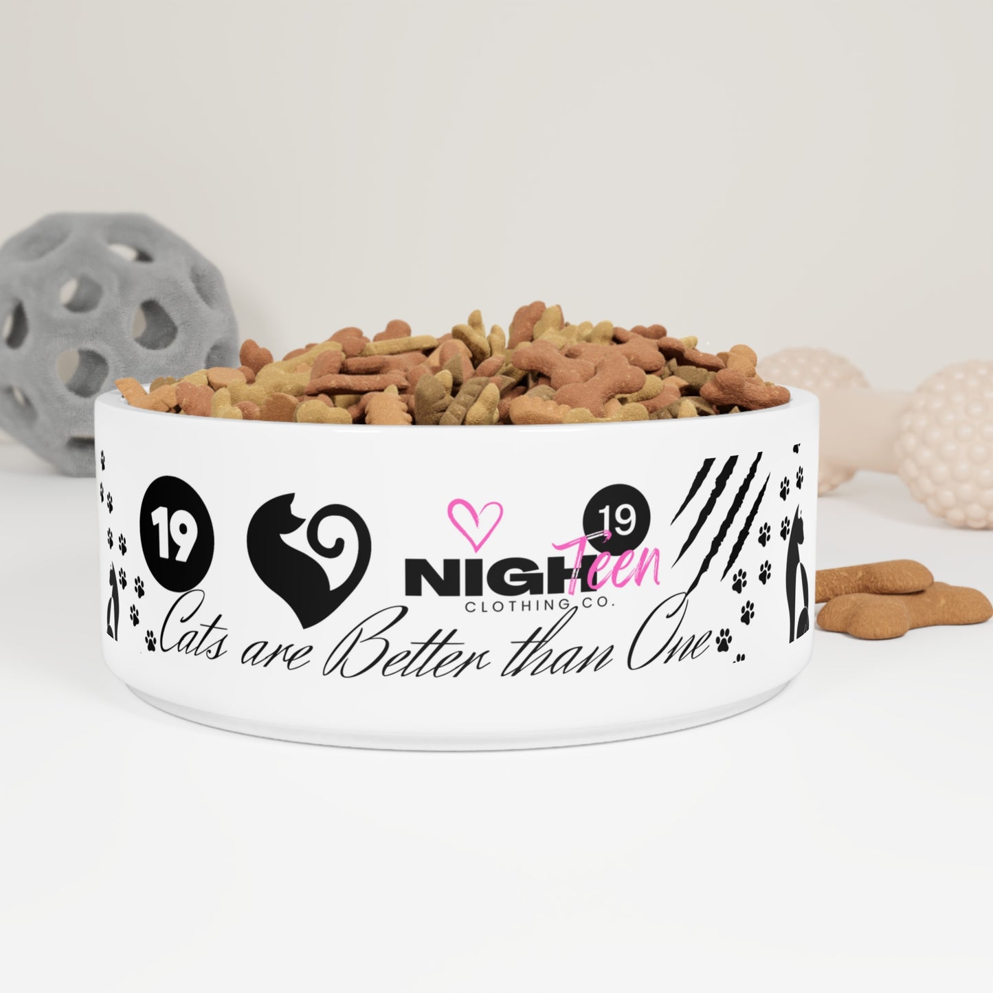 Crazy Cat Lady Pet Food Bowl (NighteenClothingCo.)