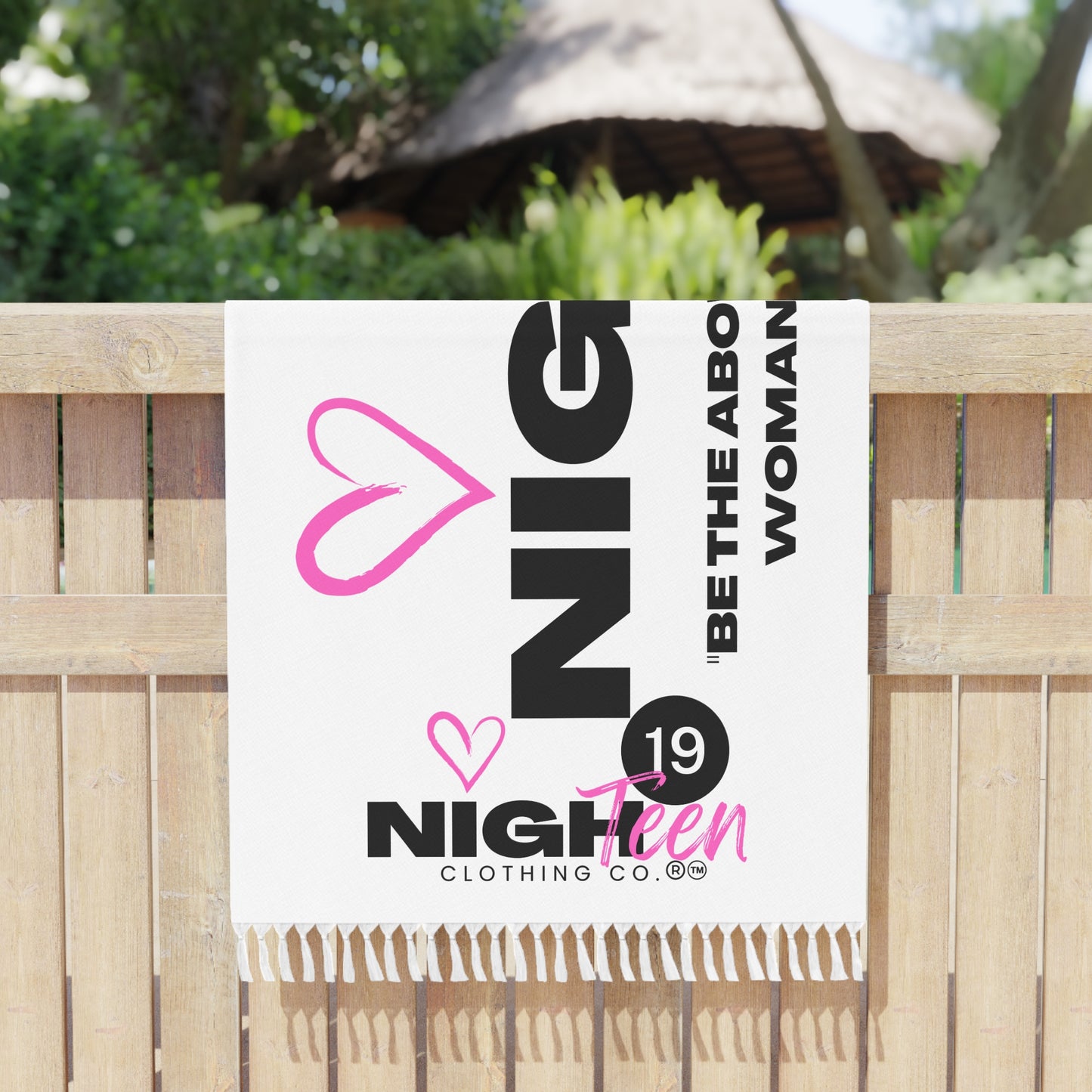 Nighteen Logo Official Beach Towel