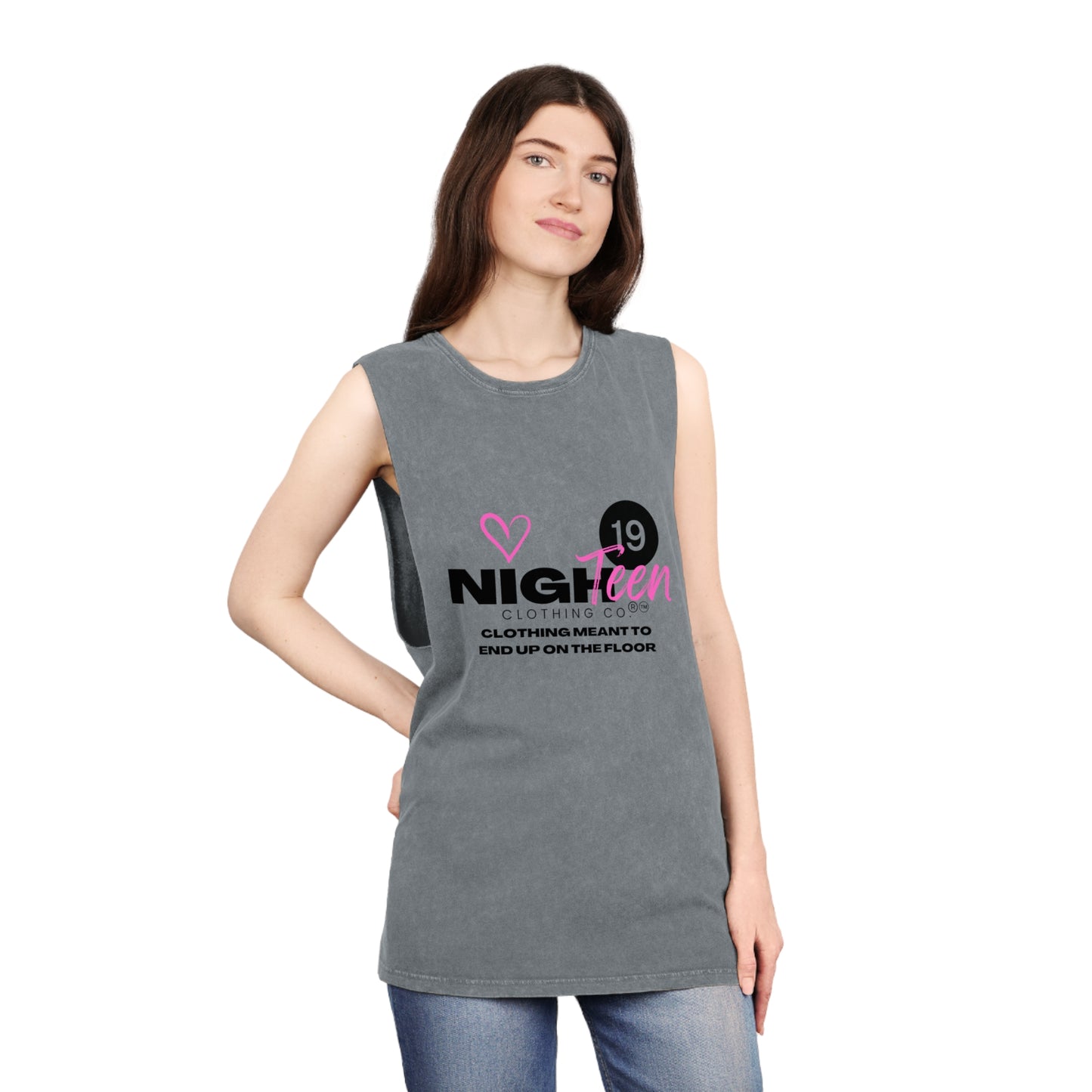 Nighteen M.M. Endearing Stonewash Tank Top (NighteenClothingCo)