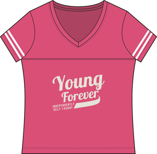 Women's Football Sporty V-Neck Tee — Stylish Team Jersey Top