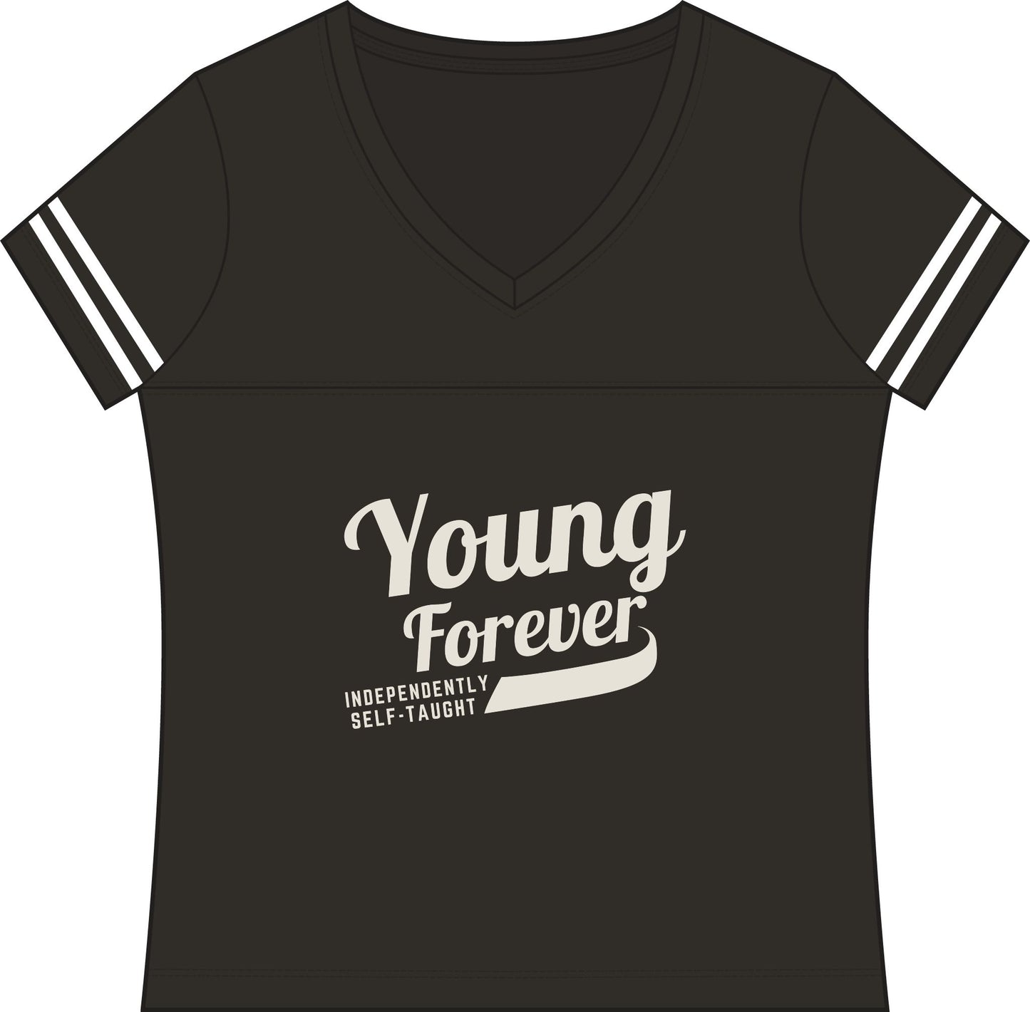 Women's Football Sporty V-Neck Tee — Stylish Team Jersey Top