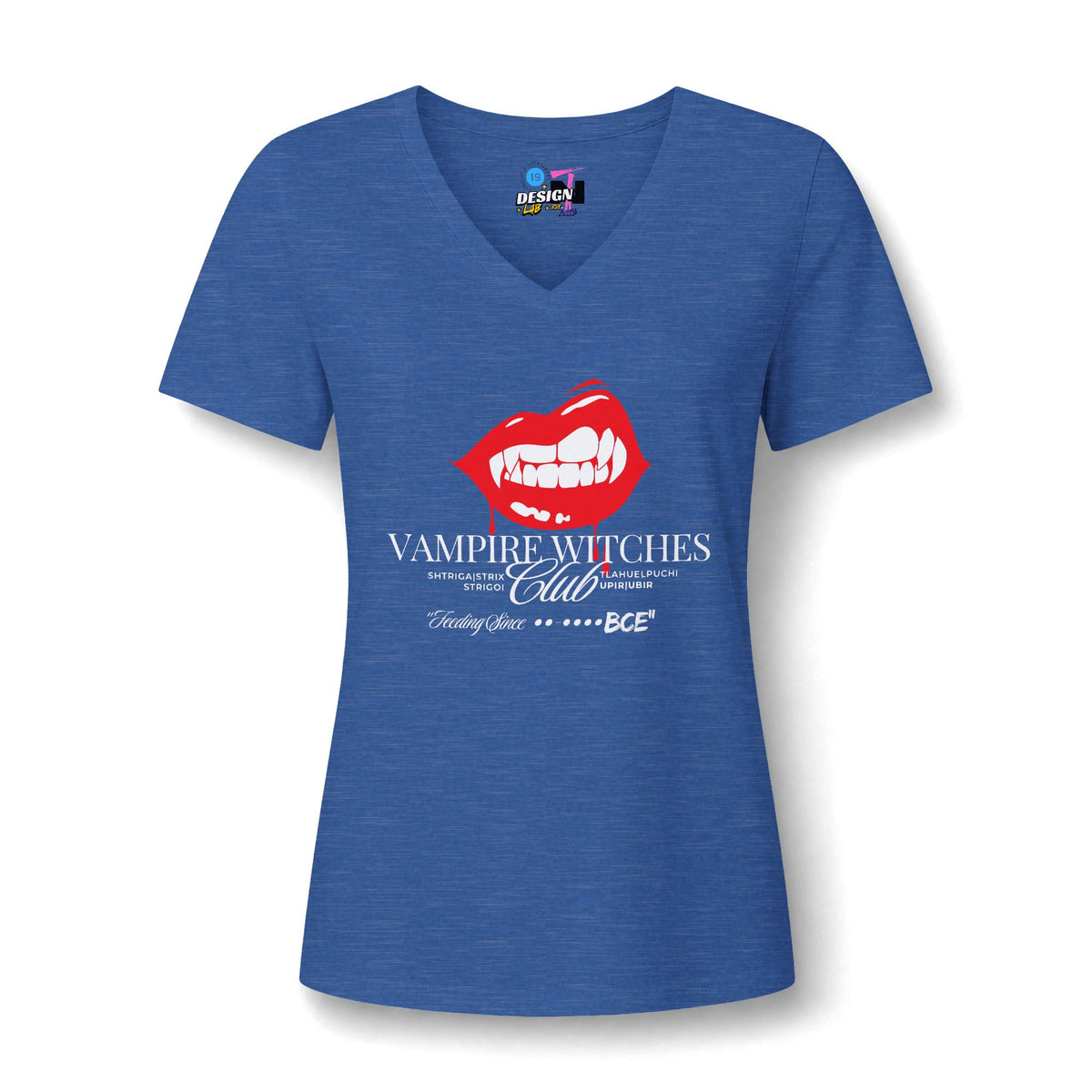 Vampire Kiss Women's V‑Neck Tee — Girls Club Shirt