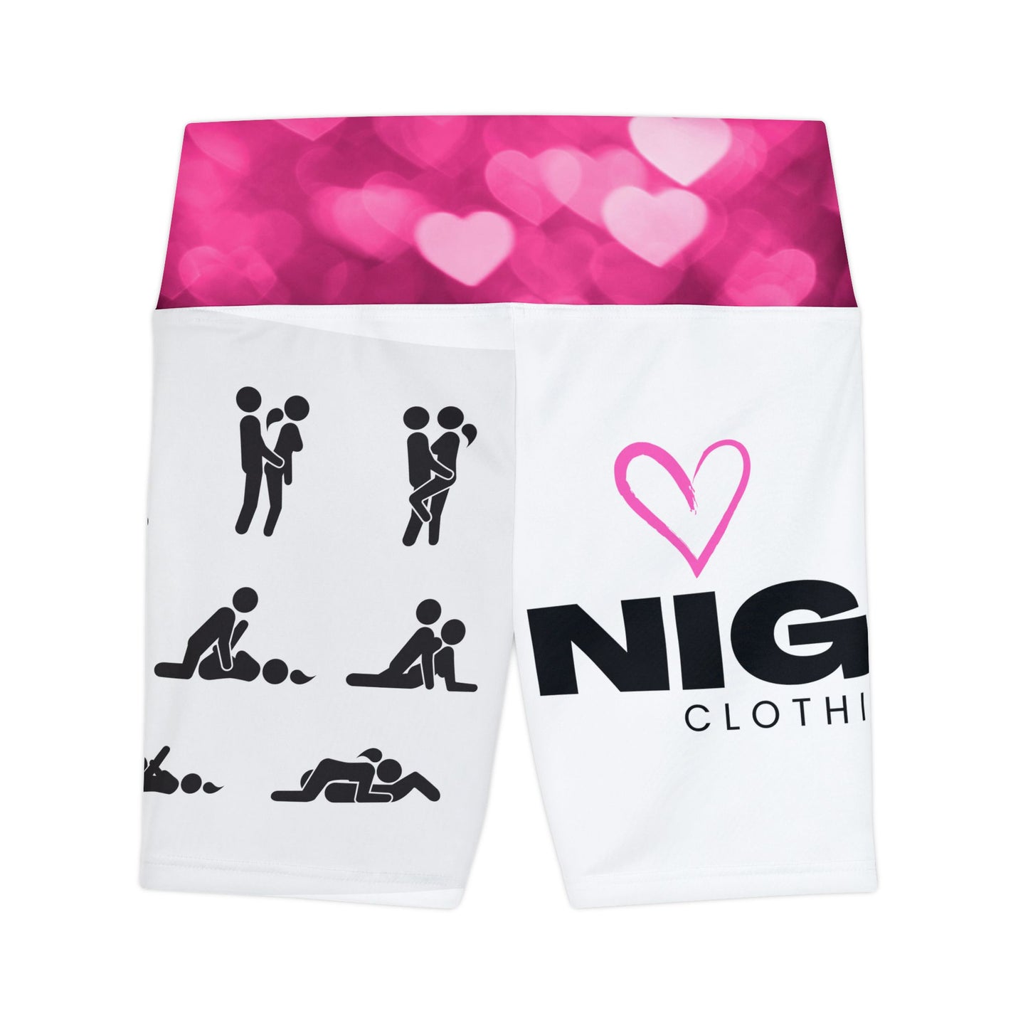 Choose Your Position Women's Workout Shorts (NighteenClothingCo)