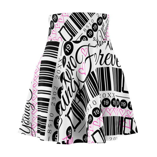 Young Forever Women's Wolf Skater Skirt (NighteenClothingCo)