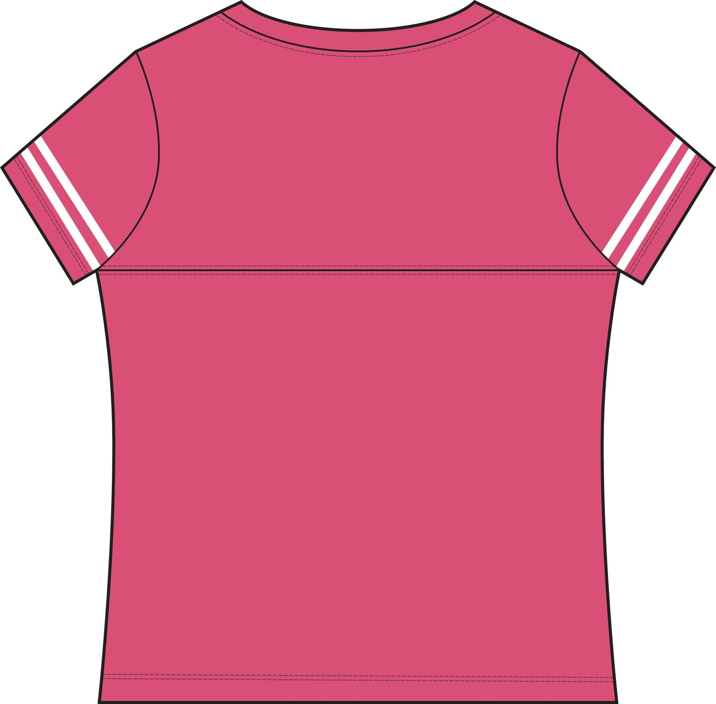 Women's Football Sporty V-Neck Tee — Stylish Team Jersey Top