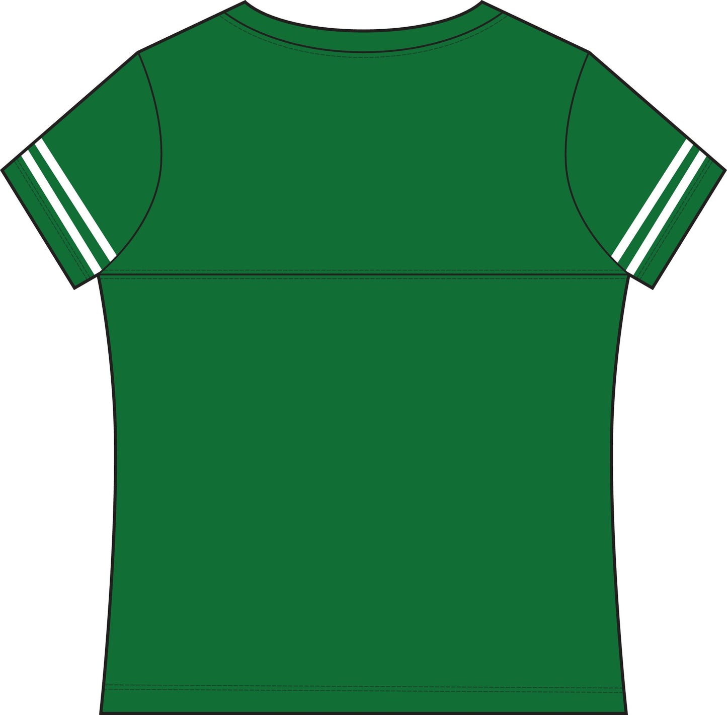 Women's Football Sporty V-Neck Tee — Stylish Team Jersey Top