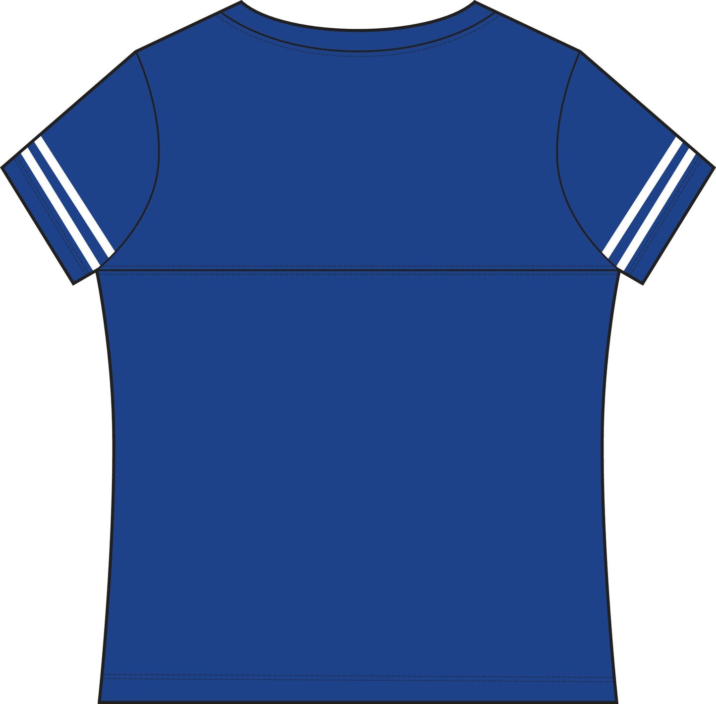 Women's Football Sporty V-Neck Tee — Stylish Team Jersey Top
