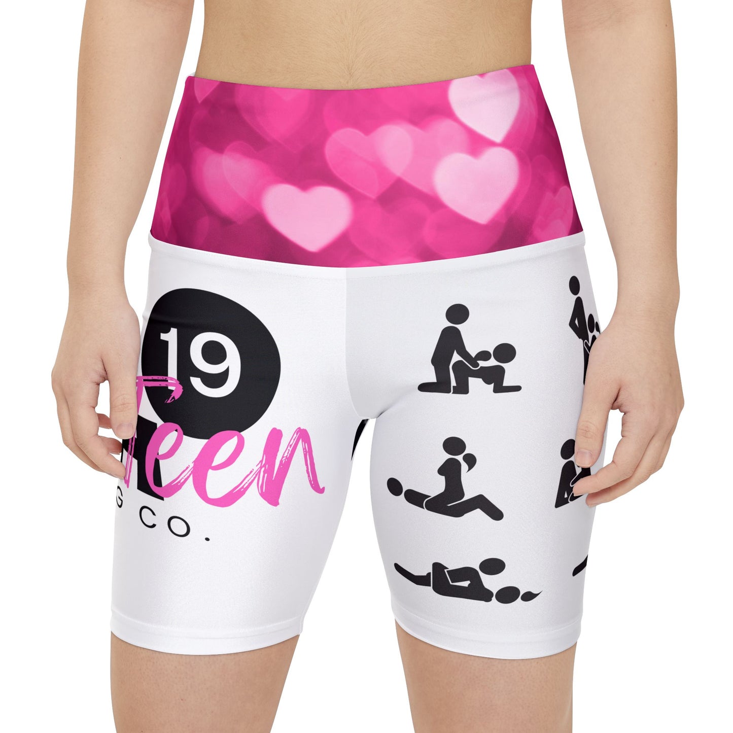 Choose Your Position Women's Workout Shorts (NighteenClothingCo)