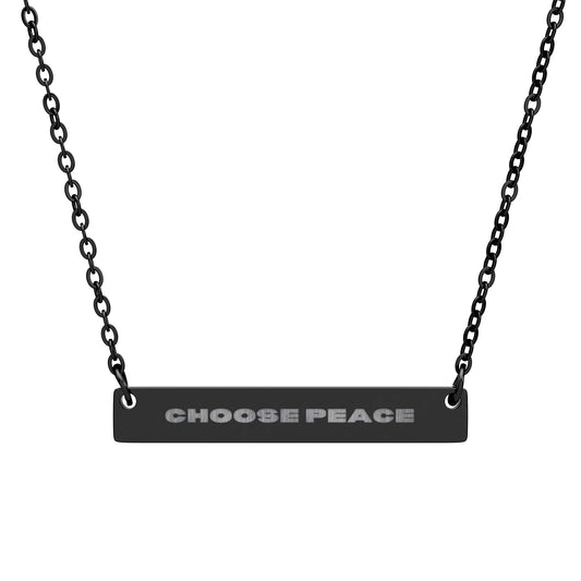 Choose Peace Honey Necklace